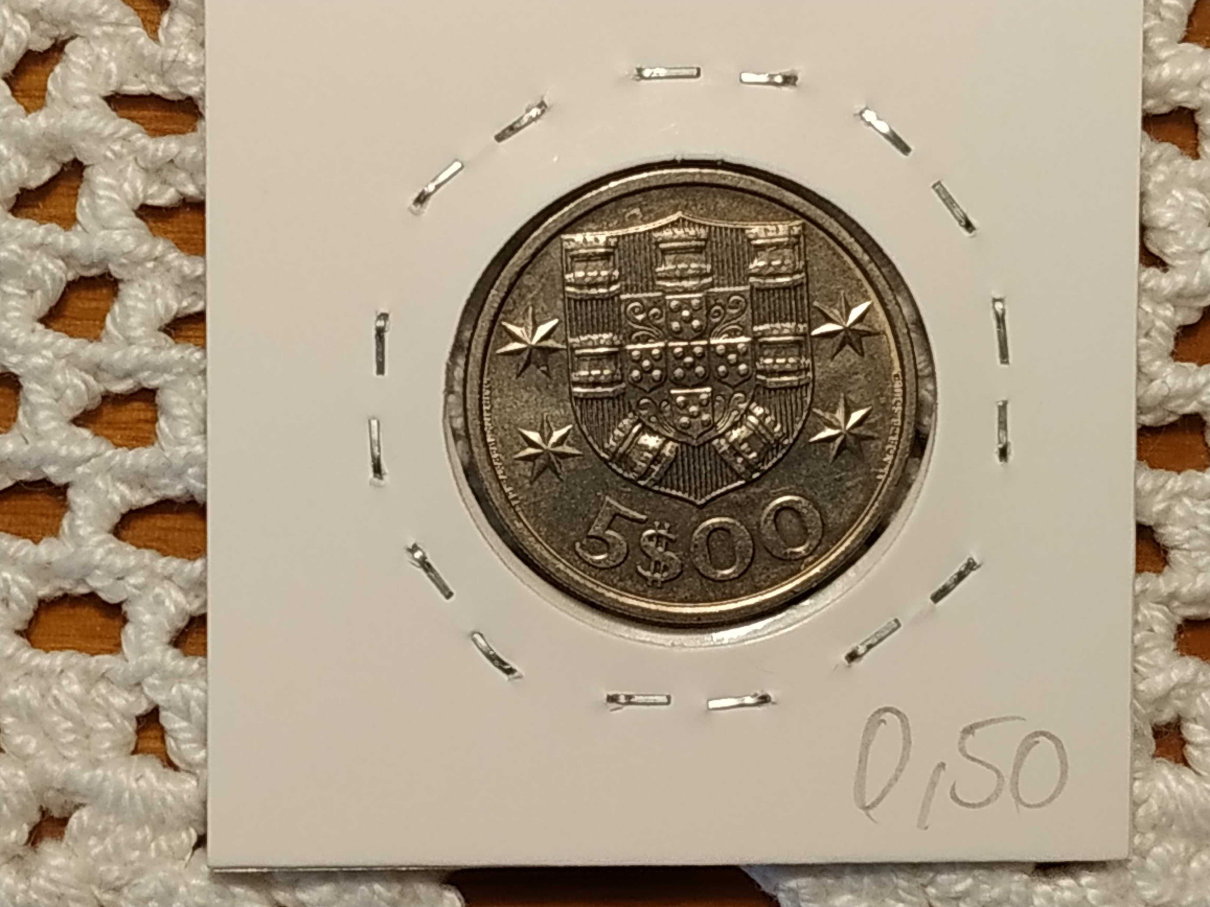 Portugal - moeda de 5 escudos de 1983 (2)