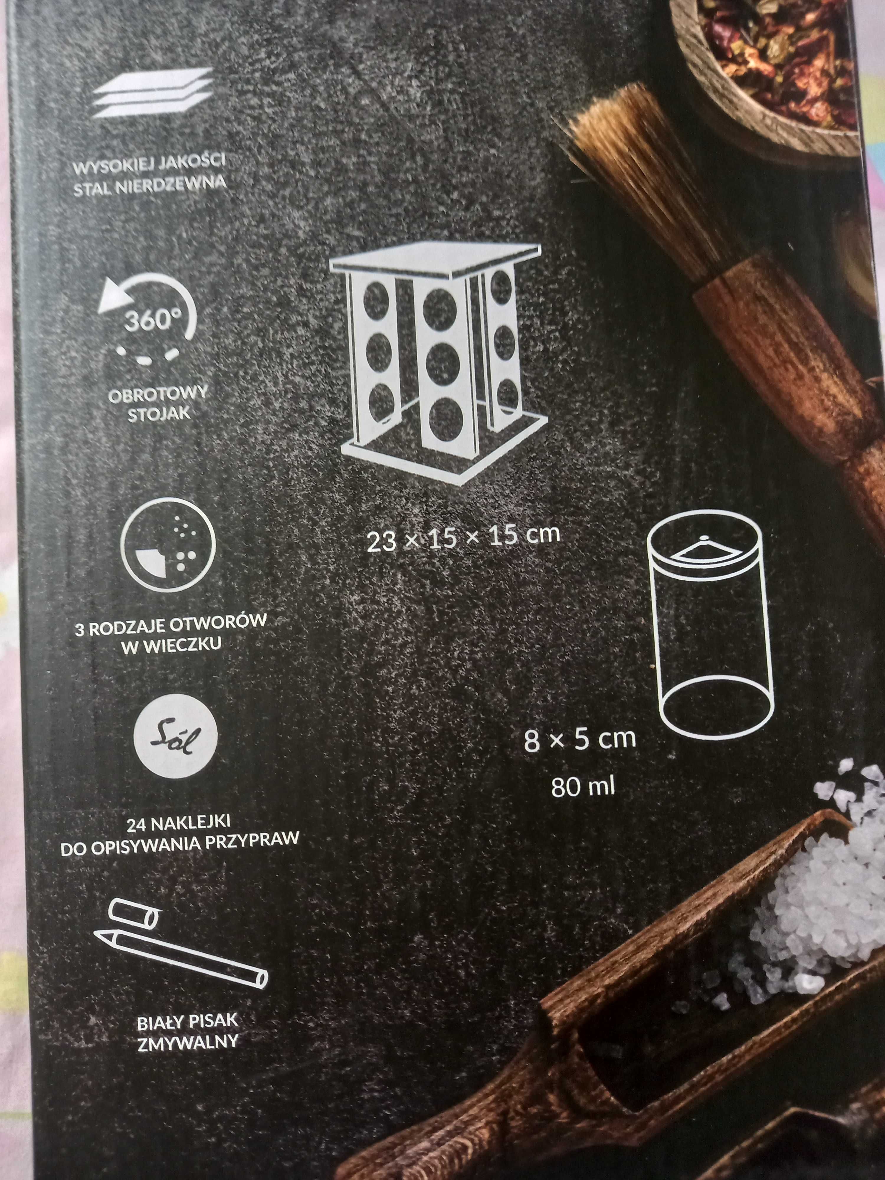 Zestaw do przypraw kuchennych,solniczki itd.