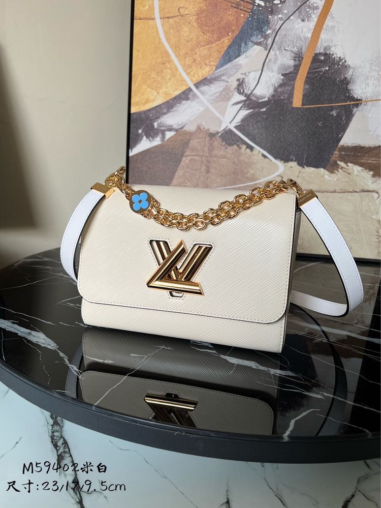 Torebka Na Ramię Biała Kremowa Louis Vuitton LV
