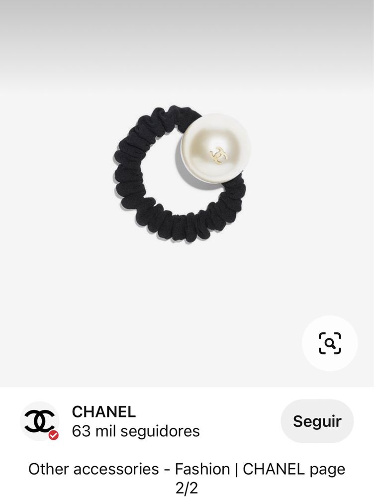 Chanel elastico cabelo