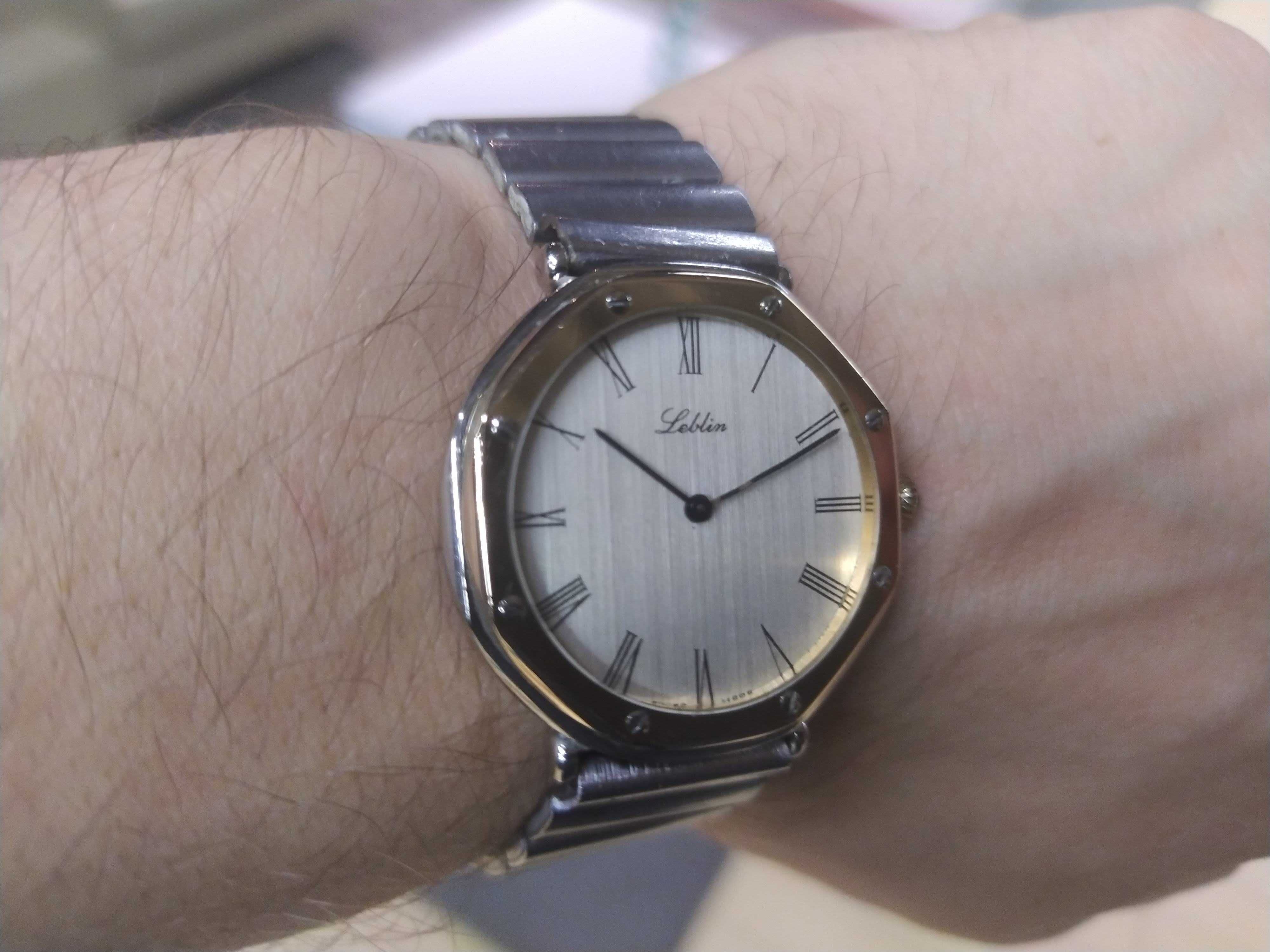 Piękny Zegarek Leblin Swiss Mechaniczny !! Tarcza Bauhaus Vintage