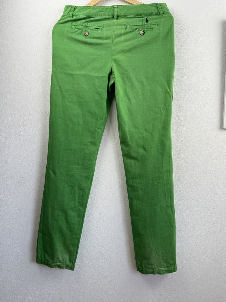 Zielone spodnie bawełniane Polo Ralph Lauren