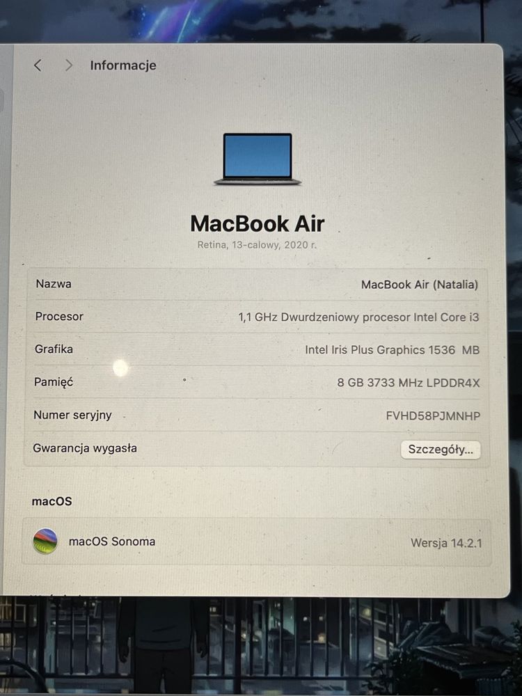 MacBook Air 13” 2020