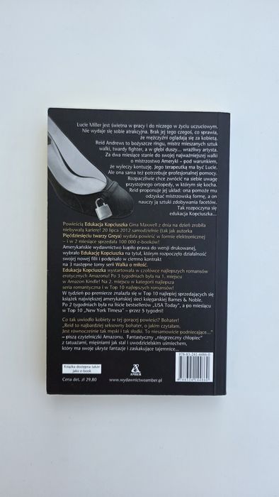 Edukacja Kopciuszka, Gina L. Maxwell powieść romans erotyk