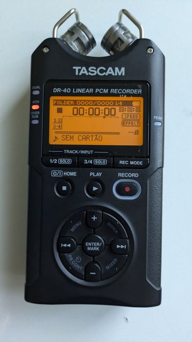 Audio Gravador Tascam D40