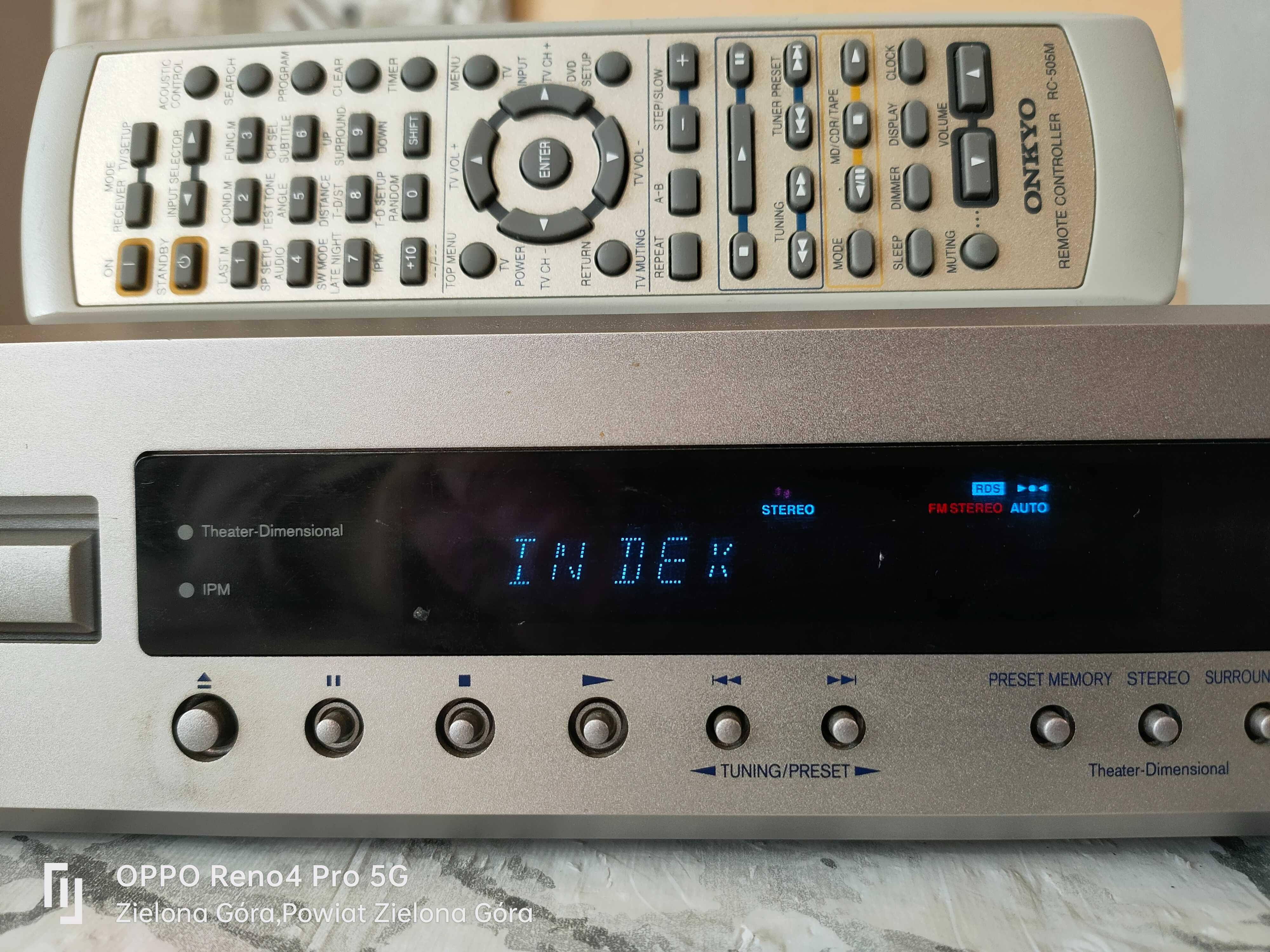 ONKYO DR-L50 100% Sprawny Hi-Fi Amplituner z DVD Made in Japan Pilot