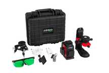 Laser 3D Płaszczyznowy 3x360 Zielony PRO LK-360.3DG Zestaw