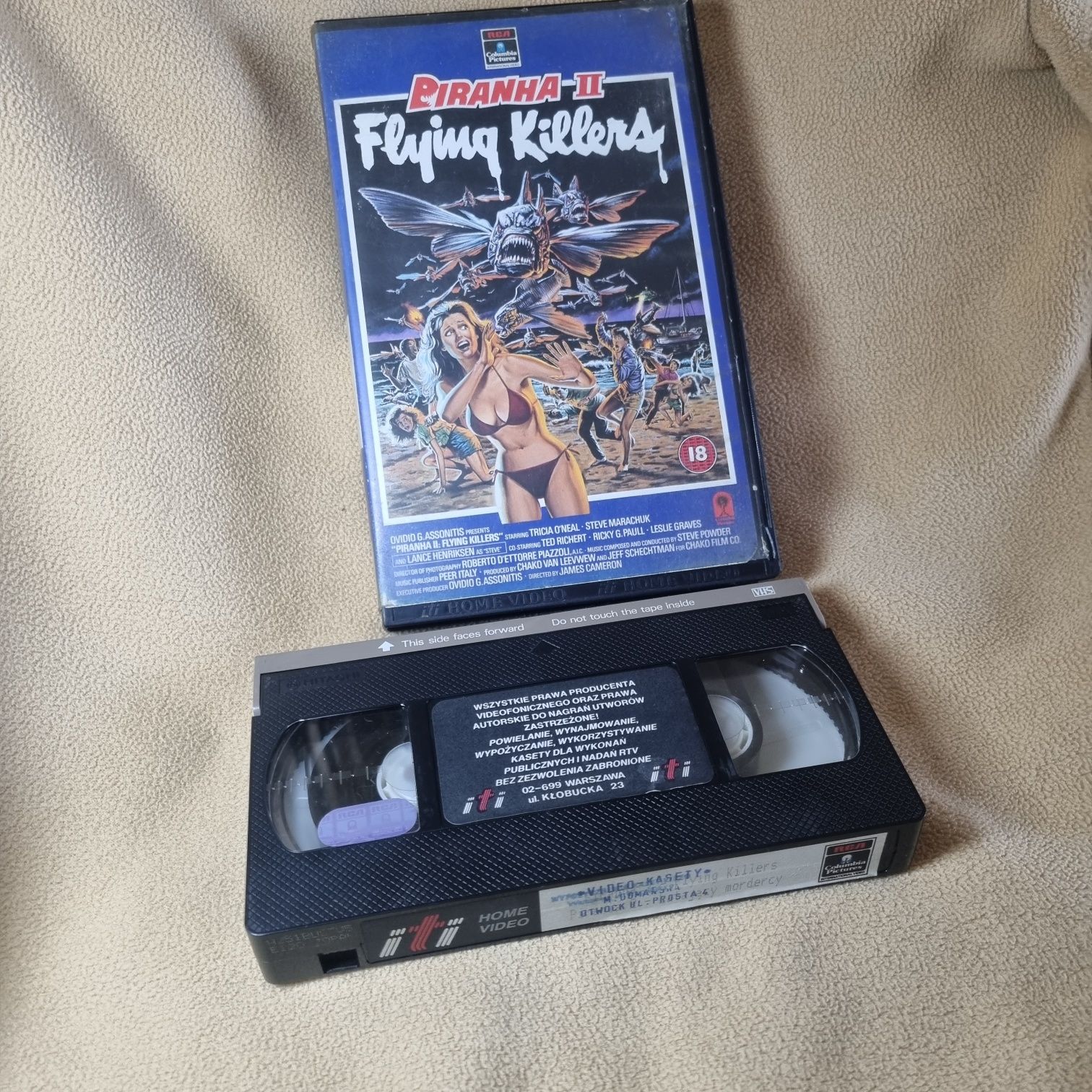 Pirania 2 Latający Mordercy Unikat Cameron ITI VHS