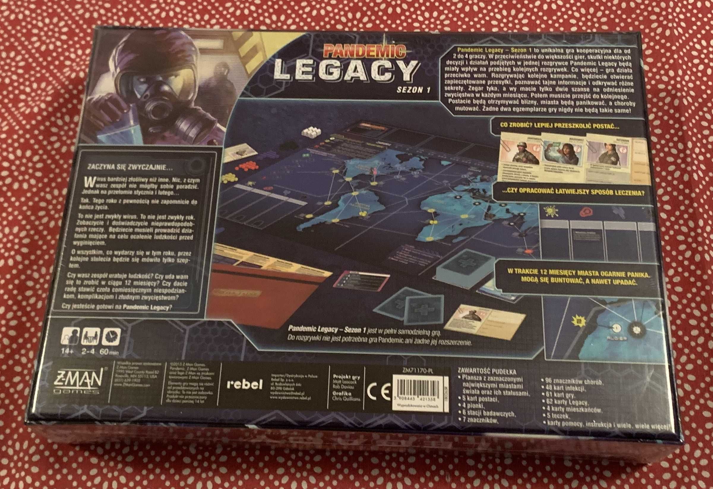 Gra planszowa Rebel Pandemic Legacy: Sezon 1 (edycja niebieska)