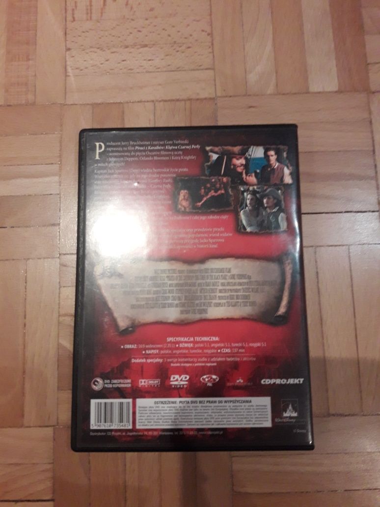 film "Piraci z Karaibów. Klątwa Czarnej Perły" na DVD