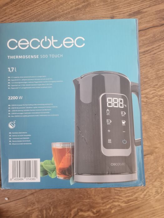 Cecotec ThermoSense 500 Touch – Czajnik Elektryczny 1,7L, 2200W