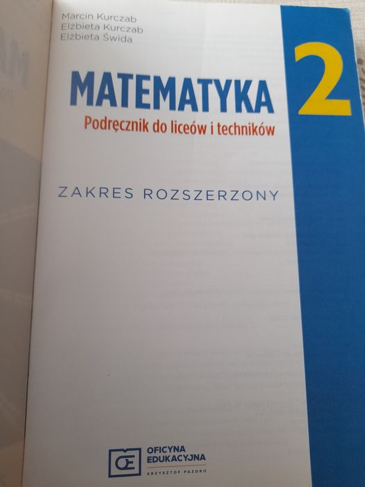 Matematyka 2 - Pazdro. Zakres rozszerzony.