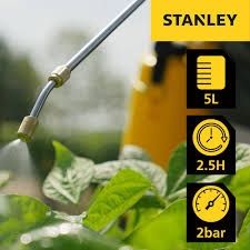 Opryskiwacz akumulatorowy ciśnieniowy z teleskopową dyszą Stanley 5 l
