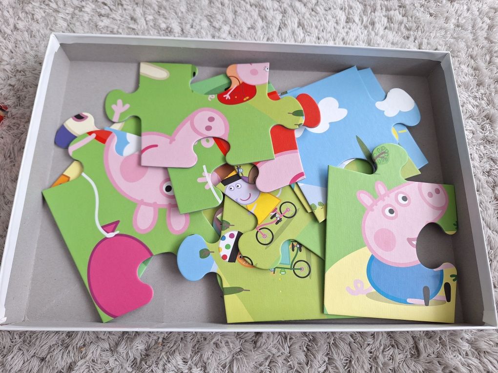 Puzzle Świnka Peppa Trefl, maxi 15 elementów