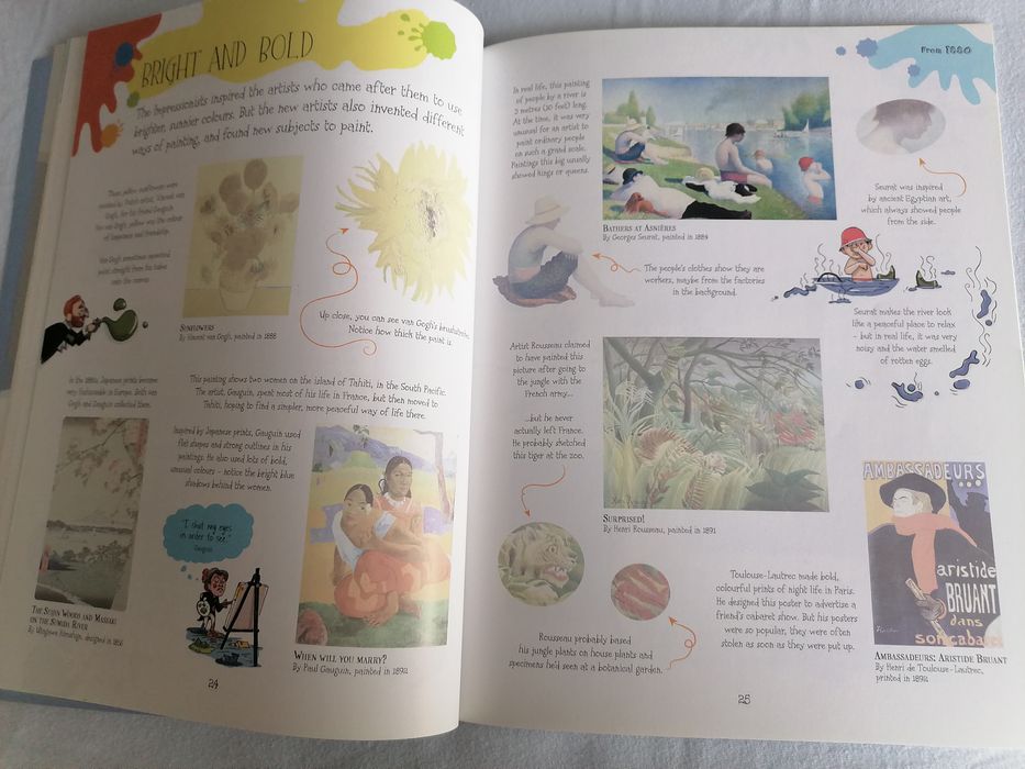 Usborbe: Famous Painting, Story of Art Sticker Book