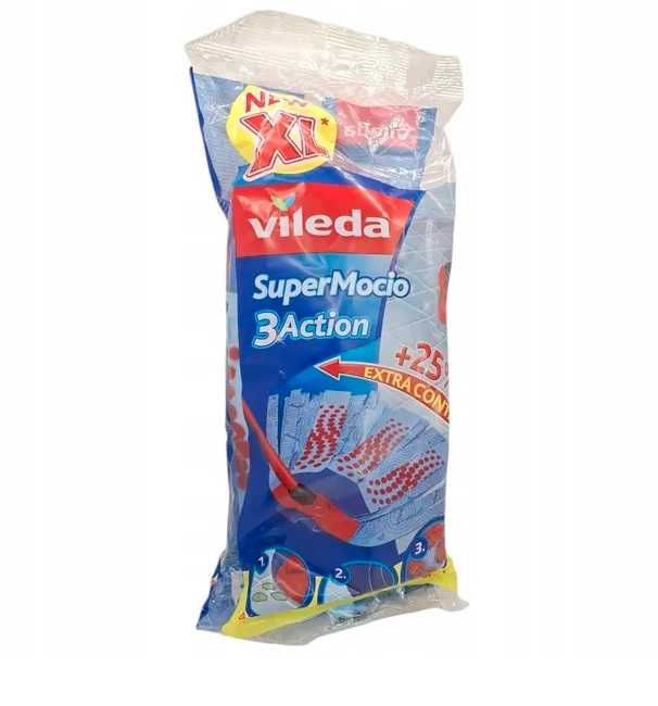 VILEDA mop paskowy wkład do mopa SuperMocio XL 3ACTION Okrągły