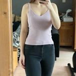 Stefanel lila liliowy top prążki wiskoza prążkowany 38 M