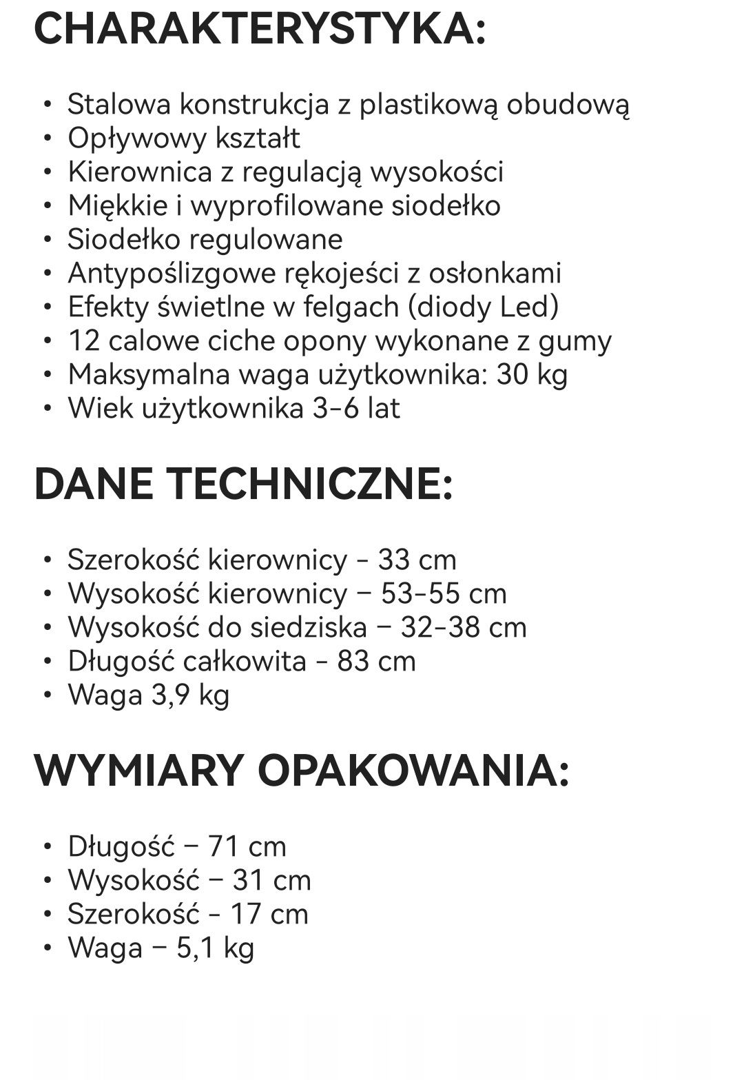Rowerek biegowy QPLAY
