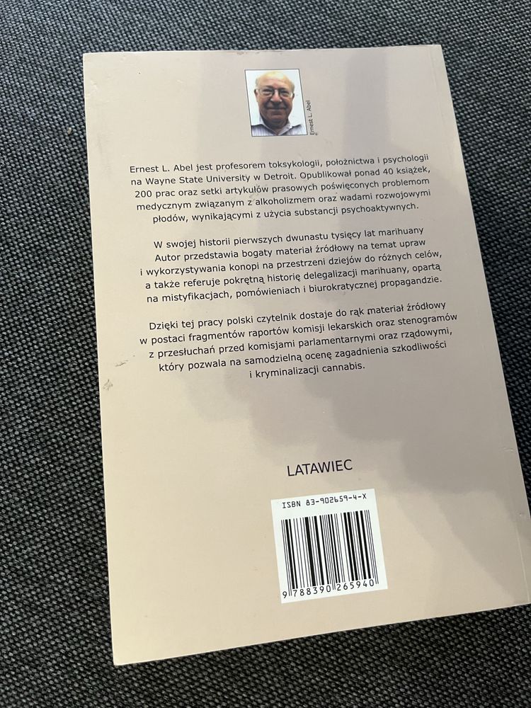 Ernest L. Abel Marihuana pierwsze dwanaście tysięcy lat