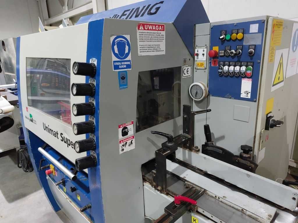 Weinig Unimat Super 4 z podajnikiem hydraulicznym EM 15 i inne maszyny