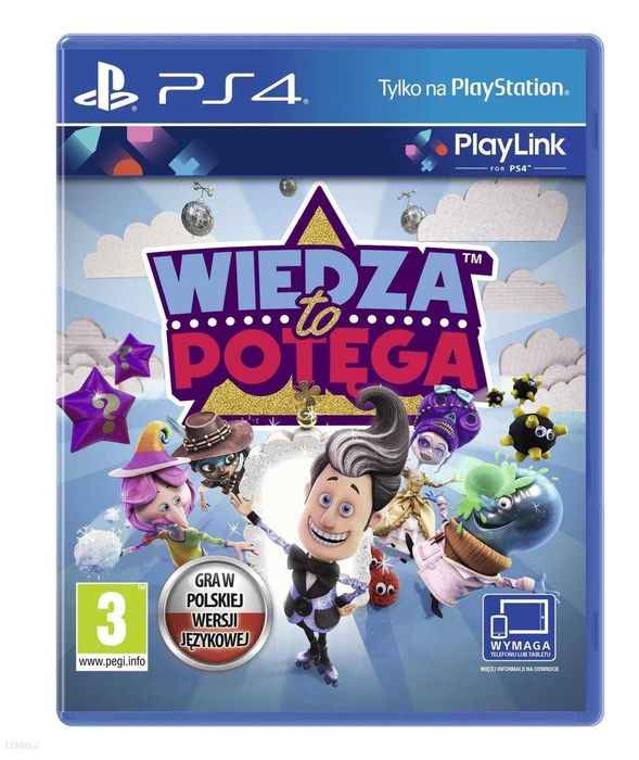 Gra PS4 wiedza to potęga stan idealny