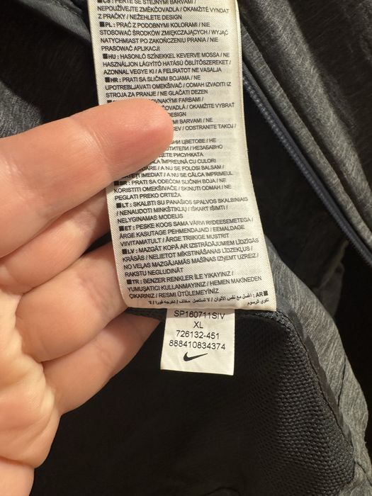 Nike куртка вітровка дощовик оригінал синя сіра xl