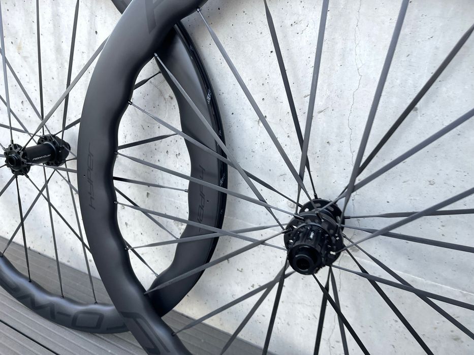 Koła karbonowe carbon szosowe PRO-WAY HYPER 50 1360g szprychy CARBON