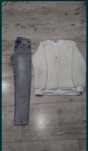 Zestaw bluza+spodnie jeansowe rozmiar 158-164