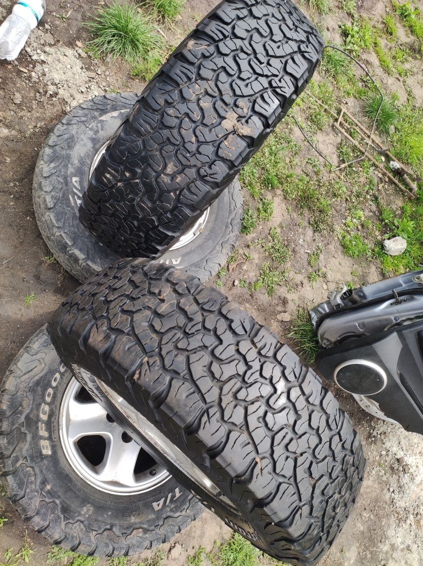 Колеса шини диски ssangyong rexton 245 75 16 bf goodrich 5х130 джип