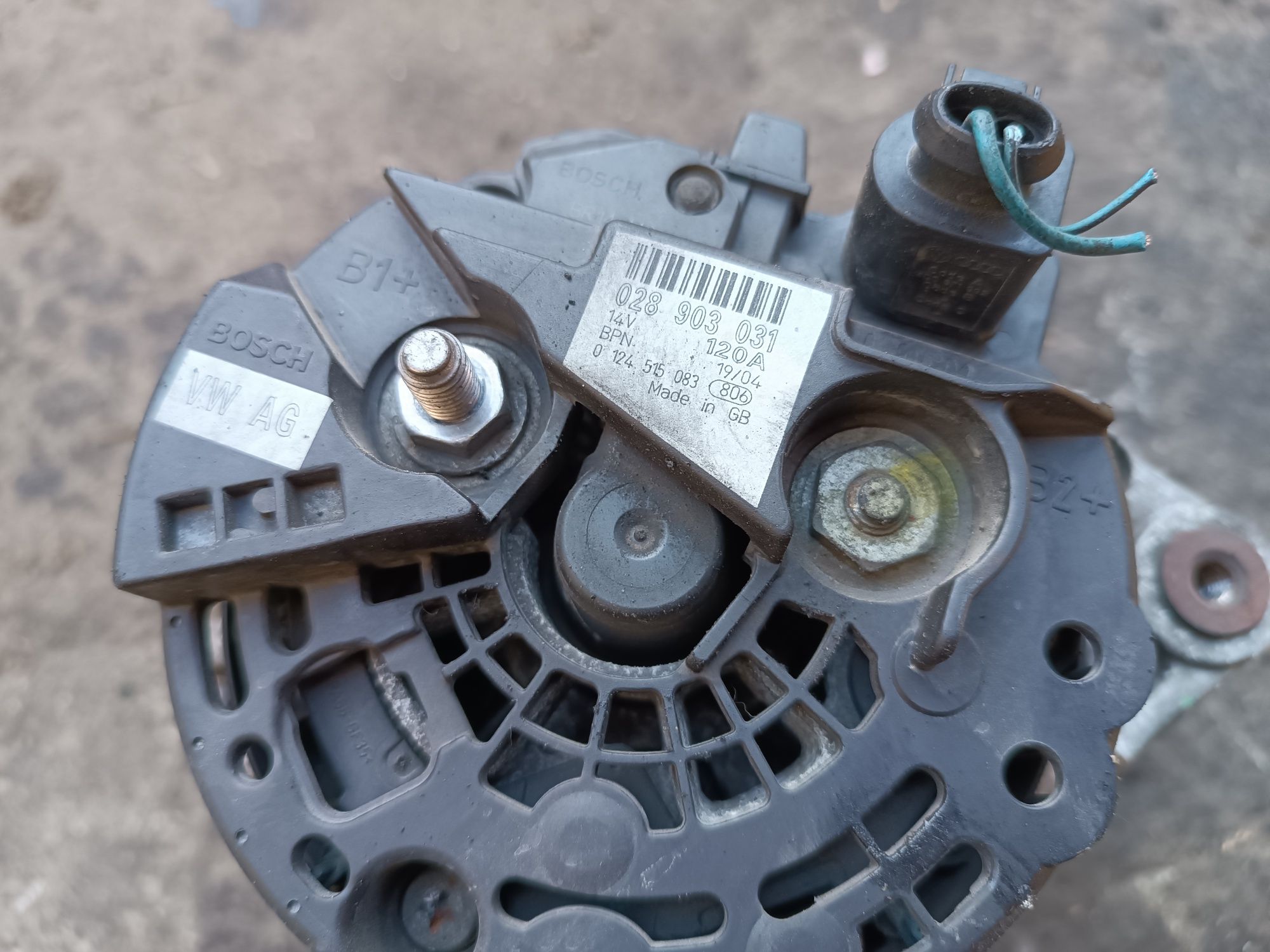 Alternator VW passat B5 fl A6 C5 superb a4 b6 1.9tdi 130km 120a awx