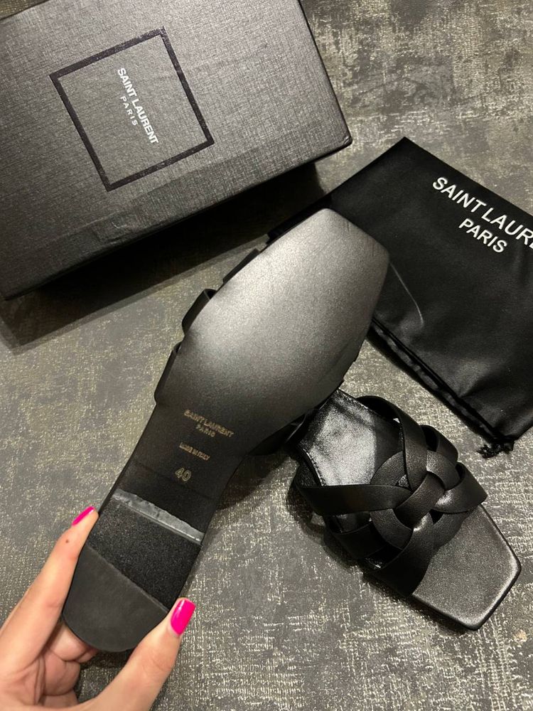 Шльопанці шлепки Saint Laurent YSL ysl