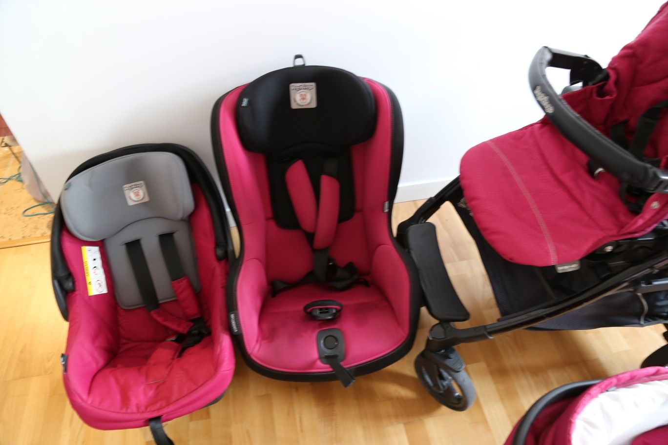 Wózek Peg Perego 3 w 1 + baza+fotelik