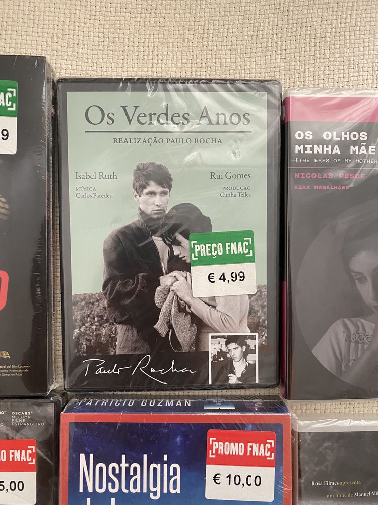 Conjunto 7 DVDs NOVOS embalados (Oferta de clássico)