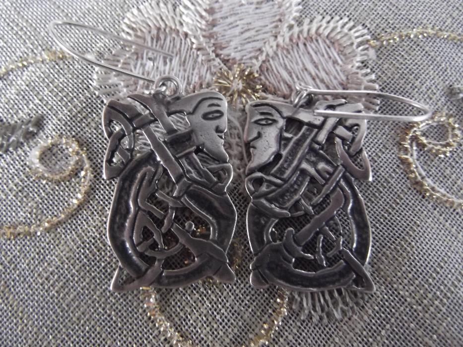 Kolczyki Celtyckie, srebro 925 etniczne W cenie przedylka