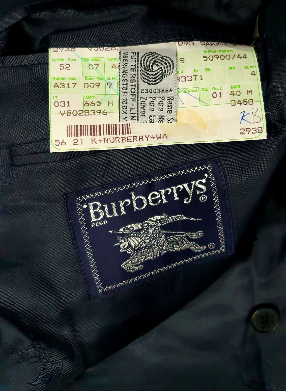 BURBERRY LONDON roz. 52 wełniany blazer Premium