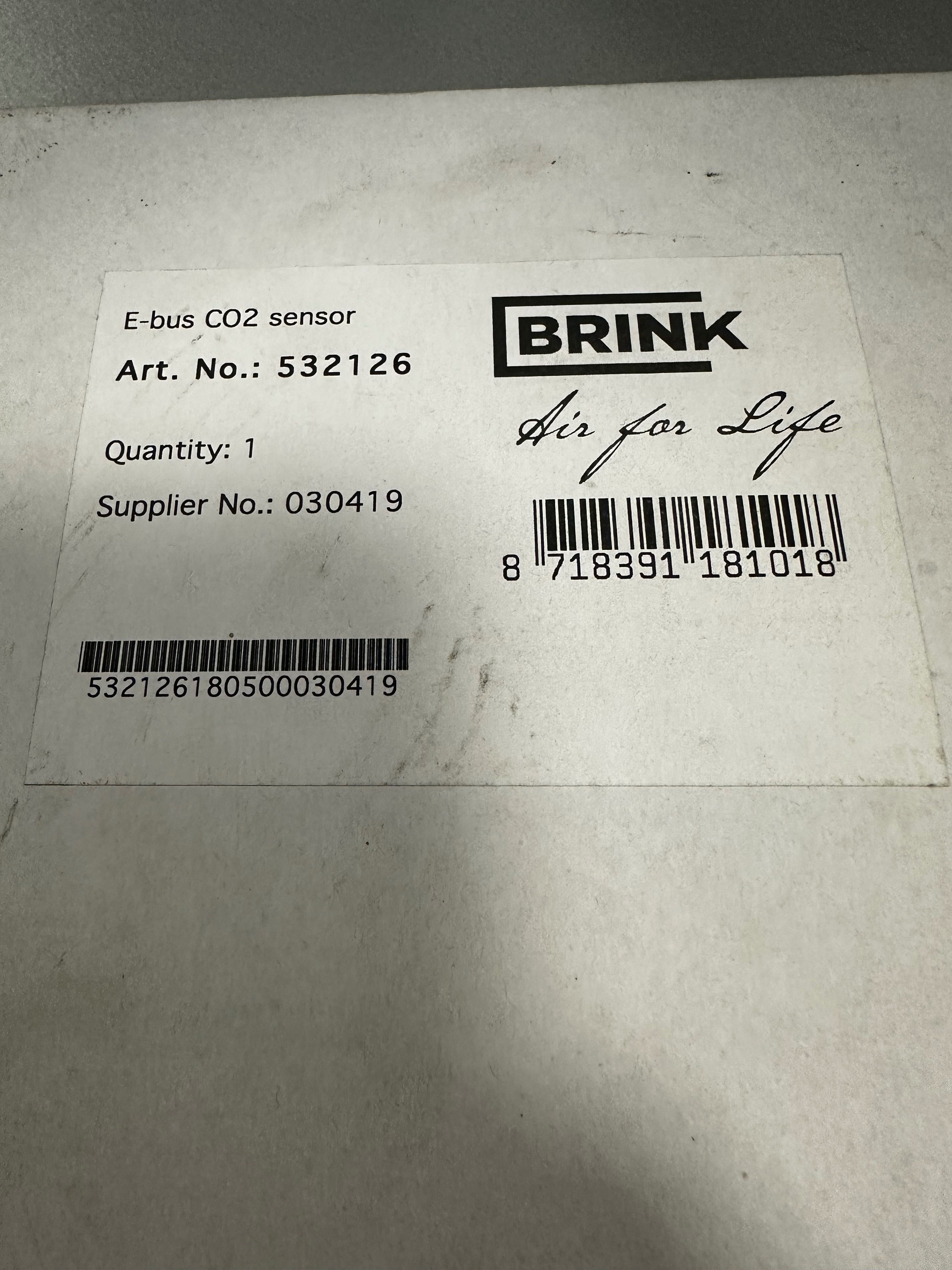 Czujnik CO2 Brink E-bus