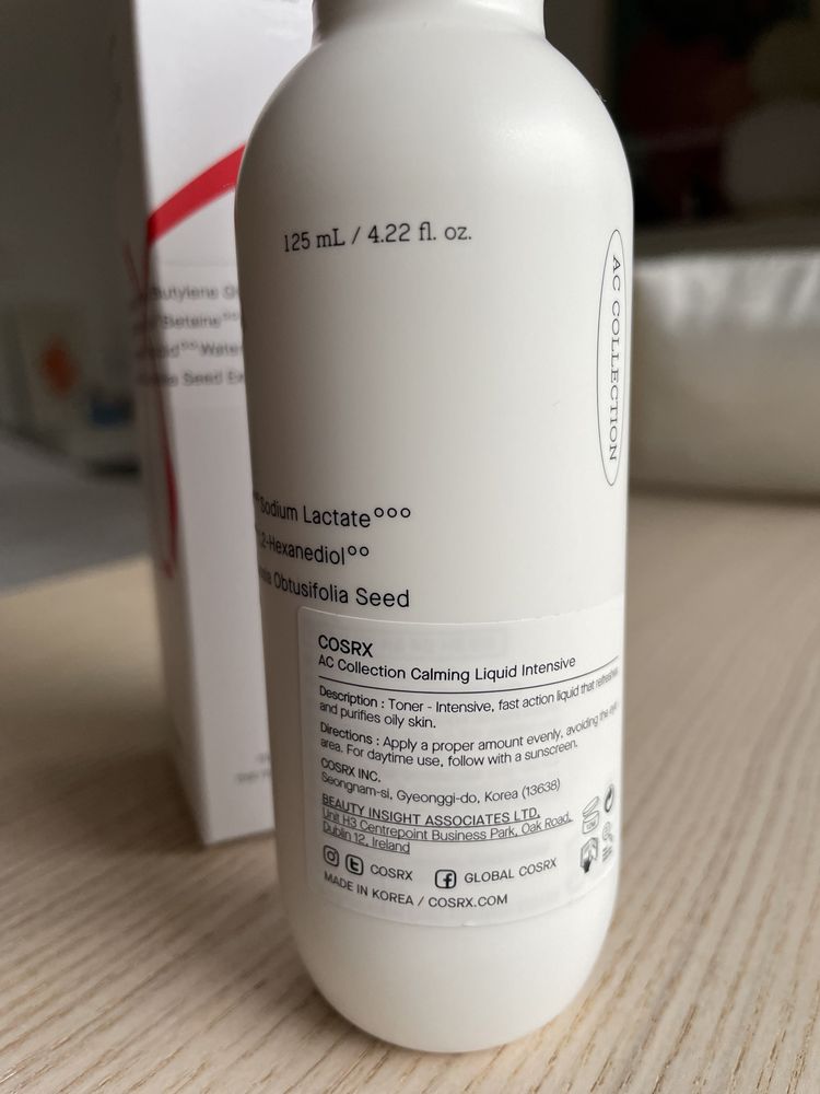 Cosrx tonik Calming Liquid Intensive trądzik