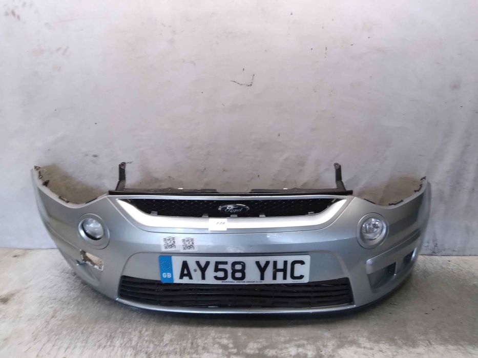 ^ ZDERZAK PRZÓD PRZEDNI DO FORD SMAX S-MAX SZARY BŁĘKITNY HALOGENY
