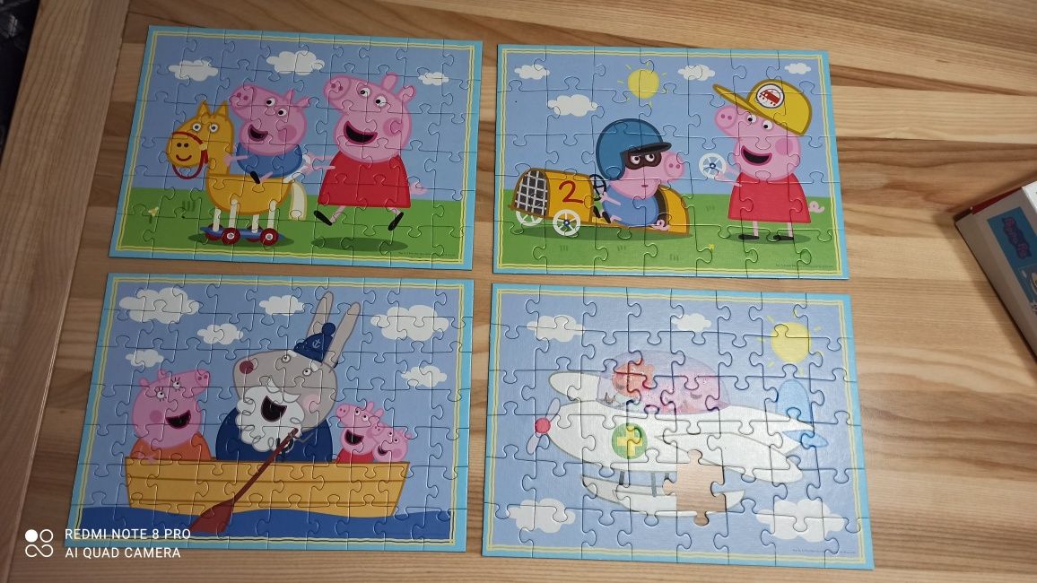 Zestaw puzzli Swinka Peppa, Frozen Kraina lodu