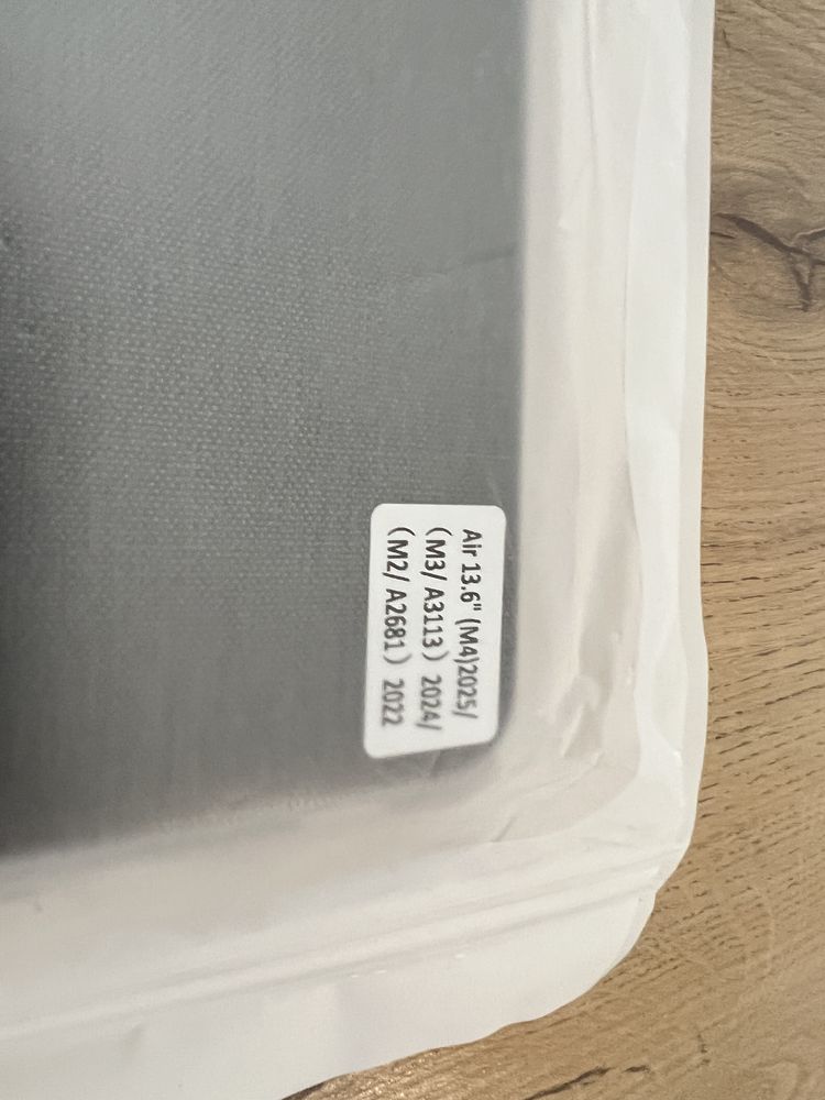 Чохол для MacBook Air 13.6 з тканини, сірий (M4, M3/A3113, M2/2681)