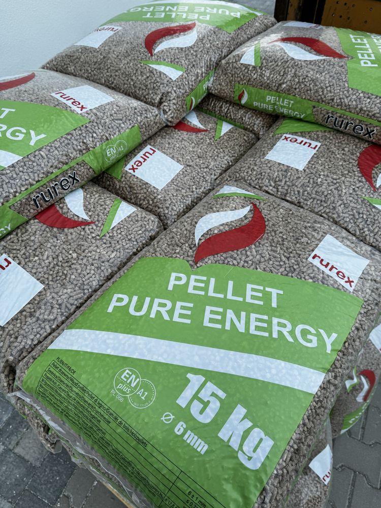Pellet RUREX 6mm z certyfikatem EN PLUS A1