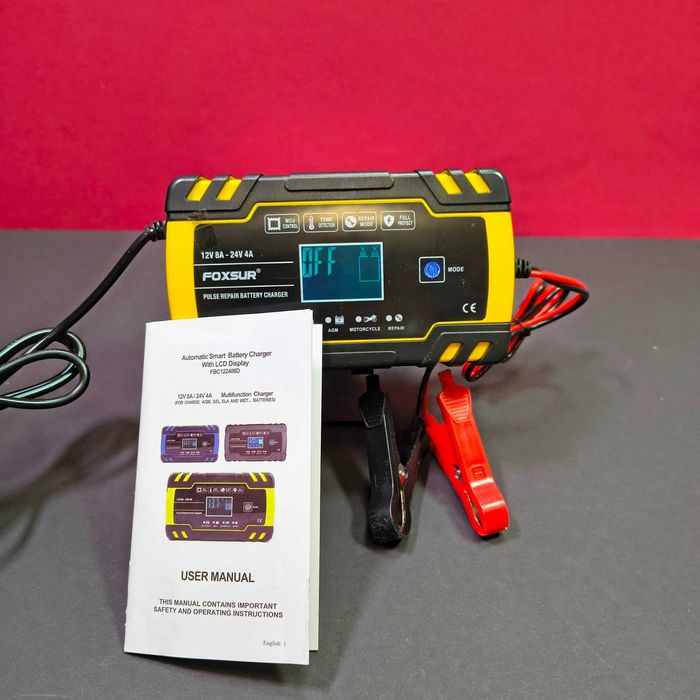 Автоматическое зарядное устройство для аккумуляторов 12В 8А испульсно