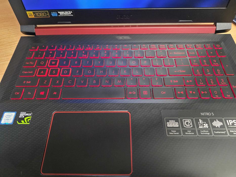 Acer Nitro GTX1050ti i7-8750H 512GB SSD NVME 32GB DDR4