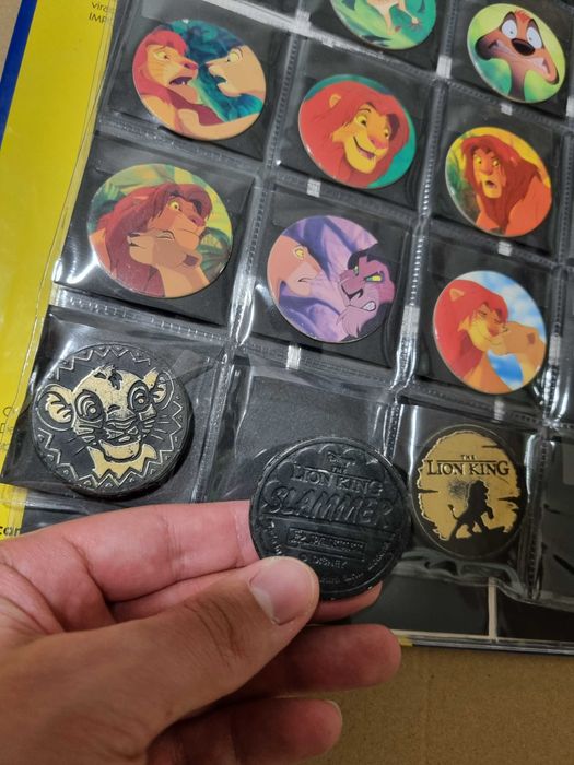Tazos raros Panini Caps Rei Leão ( coleção completa )