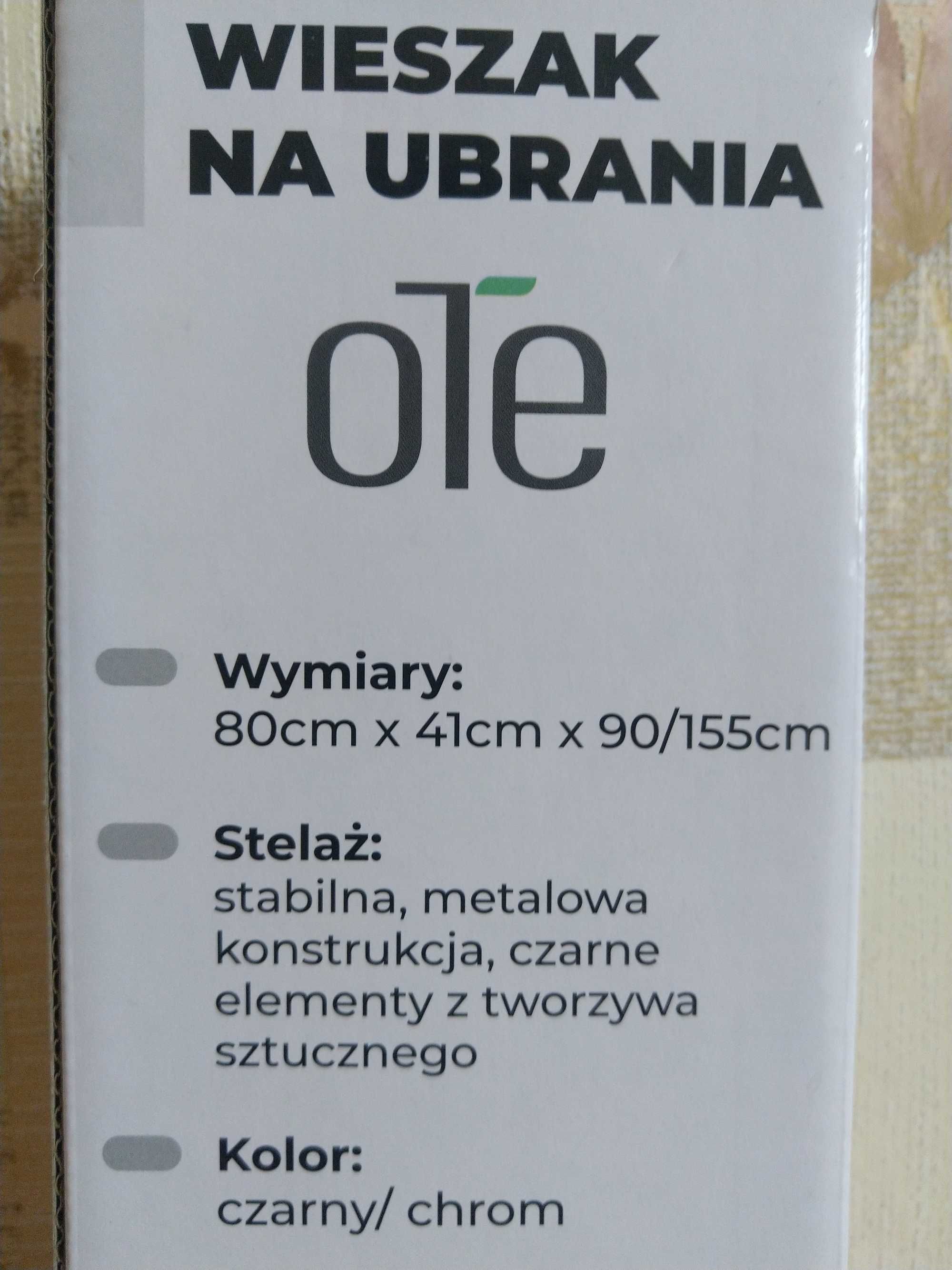 OKAZJA Stojak na ubrania wieszak pojedynczy reling półka Wysyłam