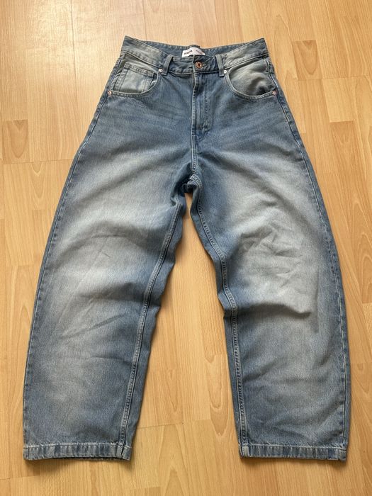 Bershka super baggy, skater, сині джинси
