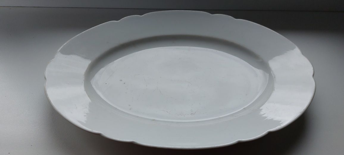 Stary półmisek talerz porcelana owalny czasy PRL-U duży 33 cm