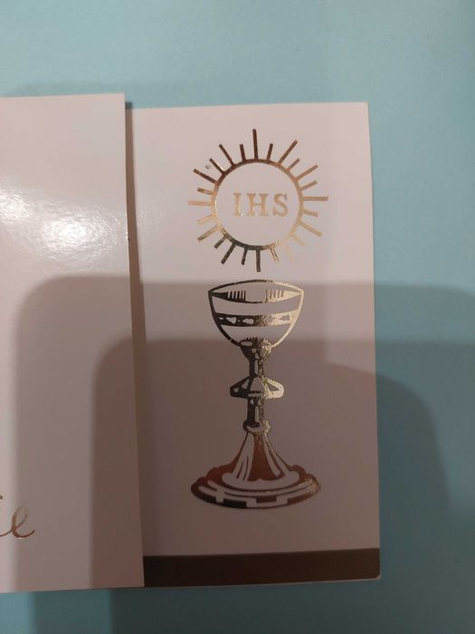 Zaproszenia na I komunię świętą 5 sztuk, nowe