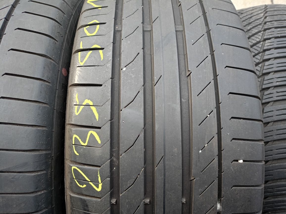 Opony letnie 235/50r18 Continental 6mm 310zl 2szt