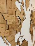 Mapa Świata 3D z Drewna  Podróże na Twojej Ścianie 150x90cm WINCHESTER